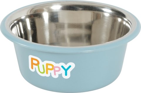 Miska plastikowa PUPPY z podstawką antypoślizgową kol. niebieski Miska plastikowa PUPPY z podstawką antypoślizgową kol. niebieski