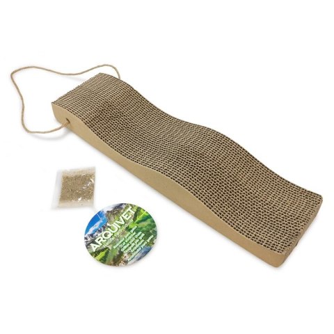 [W] ARQUIVET Kartonowy drapak dla kota 46x12x5 cm z kocimiętką Arquivet