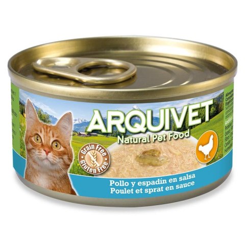 ARQUIVET puszka dla kota kurczak w sosie ze szprotką 80g Arquivet ARQUIVET puszka dla kota kurczak w sosie ze szprotką 80g Arquivet