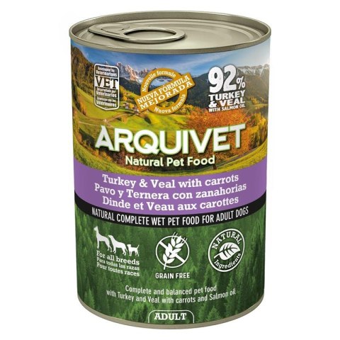 Arquivet mokra karma dla psa z indykiem i cielęciną 12x400g Arquivet Arquivet mokra karma dla psa z indykiem i cielęciną 12x400g Arquivet