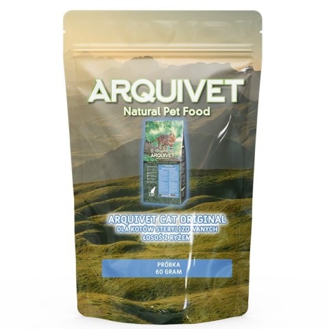 PRÓBKA ARQUIVET CAT Original dla kotów sterylizowanych łosoś z ryżem 60 g Arquivet PRÓBKA ARQUIVET CAT Original dla kotów sterylizowanych łosoś z ryżem 60 g Arquivet