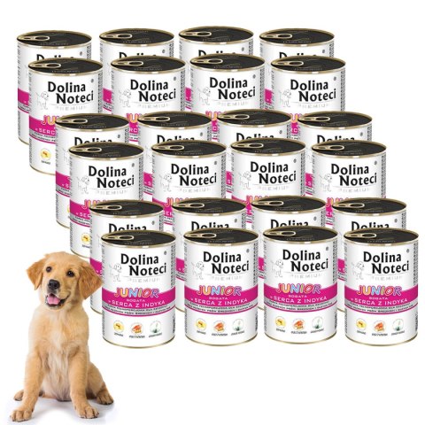 Dolina Noteci Junior bogata w serca z indyka 24 x 400 g Dolina Noteci Dolina Noteci Junior bogata w serca z indyka 24 x 400 g Dolina Noteci