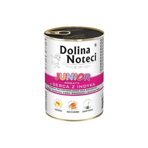 Dolina Noteci Junior bogata w serca z indyka 24 x 400 g Dolina Noteci Dolina Noteci Junior bogata w serca z indyka 24 x 400 g Dolina Noteci