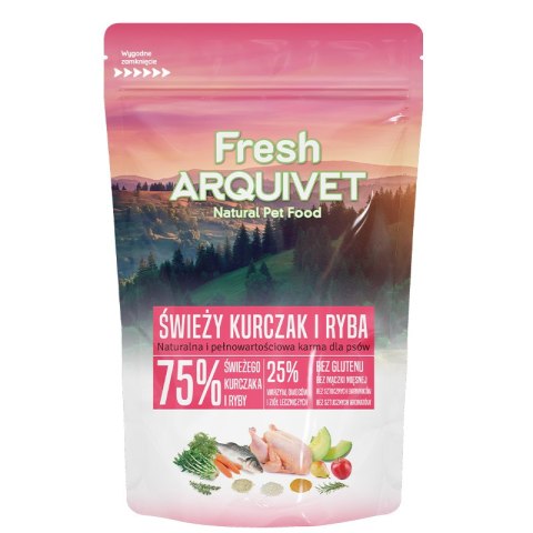 PRÓBKA ARQUIVET FRESH Półwilgotna karma dla psa kurczak i ryba oceaniczna 100 g Arquivet Fresh PRÓBKA ARQUIVET FRESH Półwilgotna karma dla psa kurczak i ryba oceaniczna 100 g Arquivet Fresh