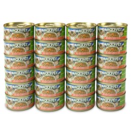 Arquivet Puszka dla kota o smaku tuńczyka i łososia 24 x 80 g Arquivet