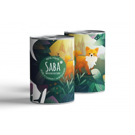 SABA Drób z ryżem i warzywami - 850 g SABA