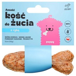 AZANKI Kość z dorszem i probiotykiem PUPPY KSZTAŁT RYBKI 12cm Brit