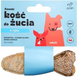 AZANKI Kość z krewetką skórze dorsza KSZTAŁT RYBKI 12cm Brit