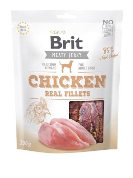 Brit Jerky Chicken Real Fillets - Kurczak - przysmak dla psa - 200 g Brit