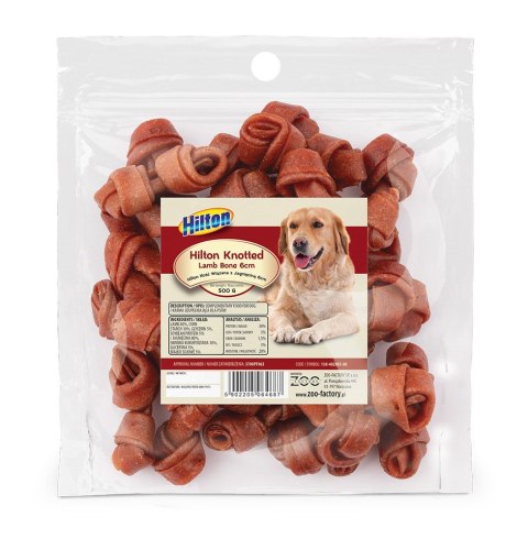 HILTON Kość wiązana z jagnięciną 6 cm - gryzak dla psa - 500 g Hilton HILTON Kość wiązana z jagnięciną 6 cm - gryzak dla psa - 500 g Hilton