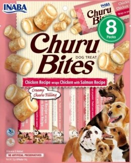 INABA Churu Bites Kurczak z łososiem - przysmak dla psa - 8x12g INABA