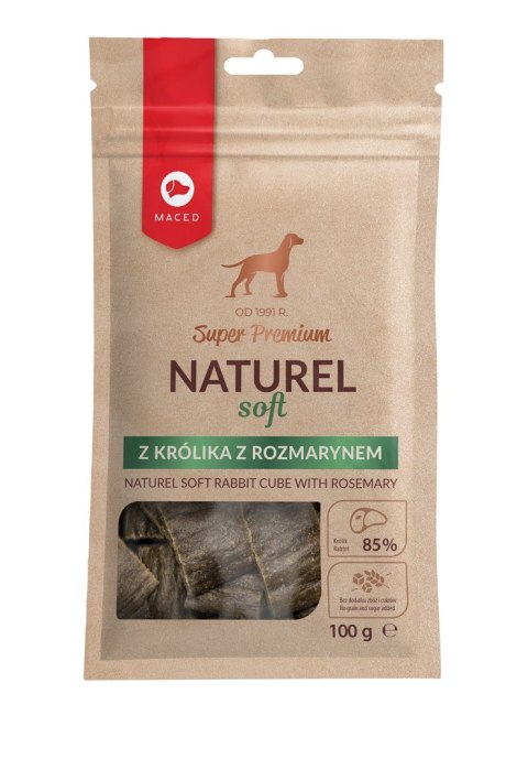 MACED NATUREL SOFT przysmak dla psa z królikiem i rozmarynem - przysmak - 100g MACED MACED NATUREL SOFT przysmak dla psa z królikiem i rozmarynem - przysmak - 100g MACED