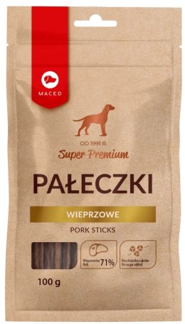MACED Pałeczki wieprzowe - przysmak dla psa - 100 g MACED