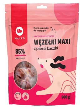 MACED Węzełki maxi z piersi kaczki - przysmak dla psa - 500g MACED