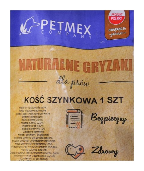 PETMEX Kość szynkowa - gryzak dla psa - 1 szt. PETMEX PETMEX Kość szynkowa - gryzak dla psa - 1 szt. PETMEX
