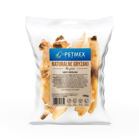 PETMEX Ucho Królika - gryzak dla psa - 100g PETMEX PETMEX Ucho Królika - gryzak dla psa - 100g PETMEX
