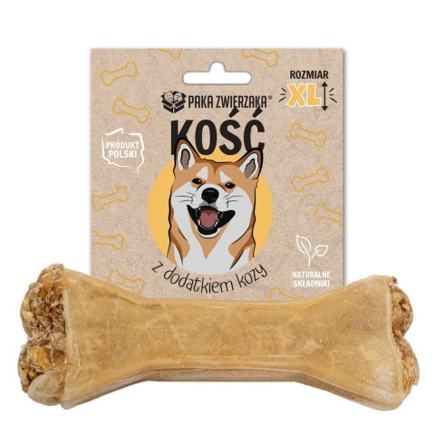 Paka Zwierzaka Kość z dodakiem kozy XL-17 cm 115g PAKA ZWIERZAKA