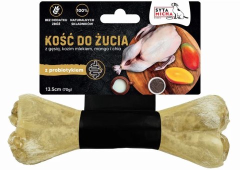 SYTA MICHA -Kość do żucia dla psa na uspokojenie z kaczką i papają - 13,5cm SYTA MICHA SYTA MICHA -Kość do żucia dla psa na uspokojenie z kaczką i papają - 13,5cm SYTA MICHA