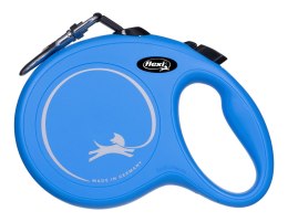 Smycz flexi automatyczna NEW CLASSIC L taśma 8 m - dla psa do 50 kg, kolor niebieski Flexi