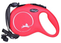 Smycz flexi automatyczna New Classic M linka 8 m - dla psa do 20 kg, kolor czerwony Flexi