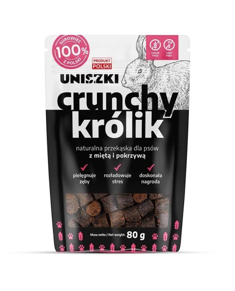 UNISZKI Crunchy królik - Mięta Pokrzywa 80g UNISZKI