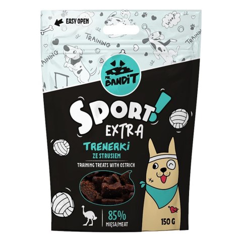 VetExpert Mr.Bandit SPORT EXTRA Trenerki ze strusiem - Przysmak dla psów - 150g VetExpert VetExpert Mr.Bandit SPORT EXTRA Trenerki ze strusiem - Przysmak dla psów - 150g VetExpert