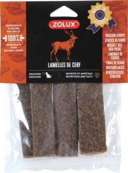 ZOLUX Przysmak naturalny dla psa Paski jeleń 100g ZOLUX