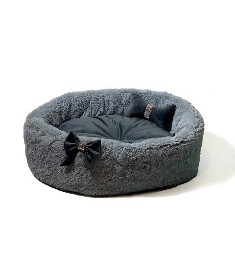 GO GIFT Kokardka szare XL - legowisko dla zwierząt - 65 x 60 x 18 cm Go Gift GO GIFT Kokardka szare XL - legowisko dla zwierząt - 65 x 60 x 18 cm Go Gift