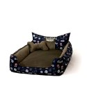 GO GIFT Korona Legowisko dla psa i kota XXL - brązowy - 110x90x18 cm Go Gift