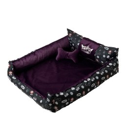 GO GIFT Korona Legowisko dla psa i kota XXL - fioletowy - 110x90x18 cm Go Gift