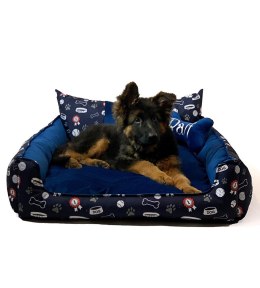 GO GIFT Korona Legowisko dla psa i kota XXL - granatowy - 110x90x18 cm Go Gift