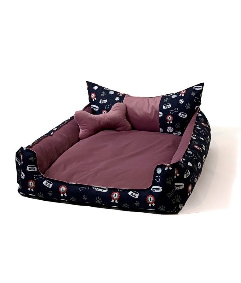 GO GIFT Korona Legowisko dla psa i kota XXL - różowy - 110x90x18 cm Go Gift GO GIFT Korona Legowisko dla psa i kota XXL - różowy - 110x90x18 cm Go Gift