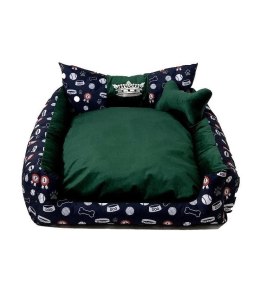 GO GIFT Korona Legowisko dla psa i kota XXL - zielony - 110x90x18 cm Go Gift