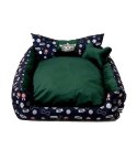 GO GIFT Korona Legowisko dla psa i kota L - zielony - 90x75x16 cm Go Gift
