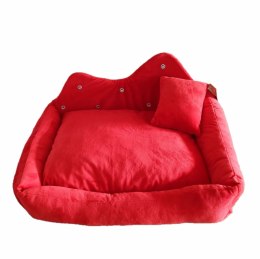 GO GIFT Legowisko Prince czerwone L - legowisko dla zwierząt - 52 x 42 x 10 cm Go Gift