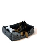 GO GIFT Legowisko dla psa XL - grafit - 75x55x15 cm Go Gift