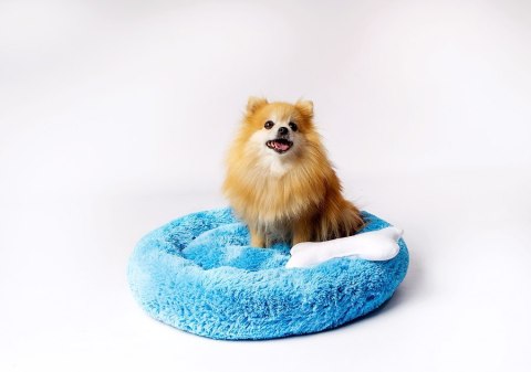 GO GIFT Shaggy niebieski M - legowisko dla zwierząt - 57 x 57 x 10 cm Go Gift GO GIFT Shaggy niebieski M - legowisko dla zwierząt - 57 x 57 x 10 cm Go Gift