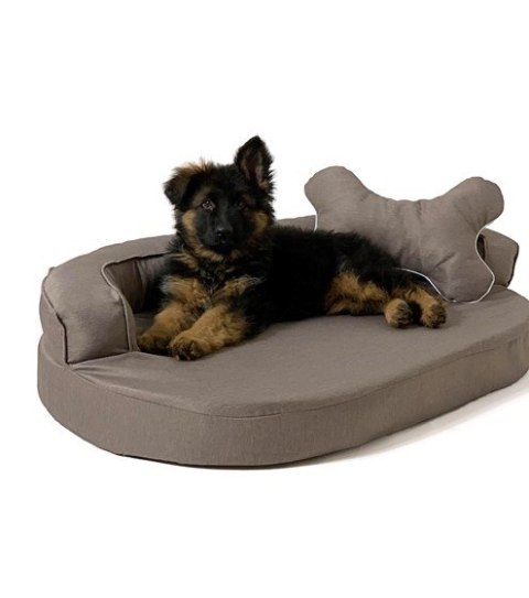 GO GIFT Sofa owalna - legowisko dla zwierząt brąz - 100 x 65 x 10 cm Go Gift GO GIFT Sofa owalna - legowisko dla zwierząt brąz - 100 x 65 x 10 cm Go Gift