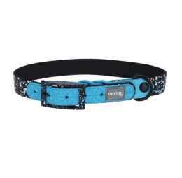 KERBL Obroża dla psa Lima, 36 - 45 cm, 25 mm, niebieski/czarny KERBL