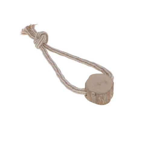 KERBL Szarpak dla psa, pętla, juta/bawełna, drewno kawowe, 35 cm KERBL KERBL Szarpak dla psa, pętla, juta/bawełna, drewno kawowe, 35 cm KERBL