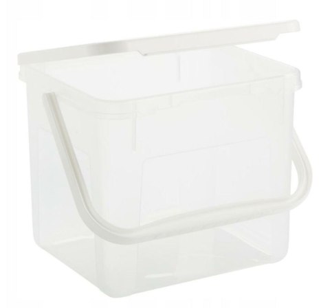 ROTHO Pojemnik na detergenty 3kg 4.5L transparentny/biały Rotho ROTHO Pojemnik na detergenty 3kg 4.5L transparentny/biały Rotho