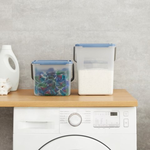 ROTHO Pojemnik na detergenty 3kg 4.5L transparentny/biały Rotho ROTHO Pojemnik na detergenty 3kg 4.5L transparentny/biały Rotho