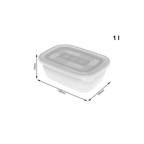 Rotho Freeze zestaw pojemników do mrożenia 3 x 1l Rotho Rotho Freeze zestaw pojemników do mrożenia 3 x 1l Rotho
