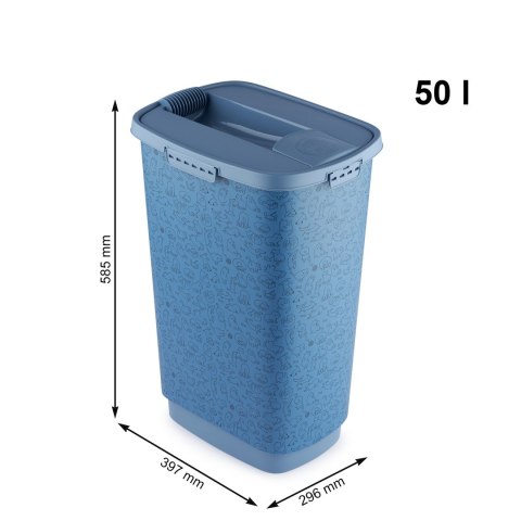 Rotho Pojemnik CODY na karmę 50L blue kot/pies Rotho Rotho Pojemnik CODY na karmę 50L blue kot/pies Rotho