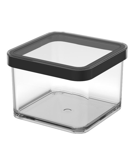 Rotho Pojemnik na przysmaki kwadratowy 0.5L LOFT transparentny/czarny Rotho