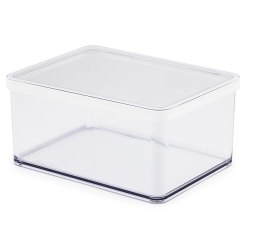 Rotho Pojemnik na przysmaki szeroki 2.25L LOFT transparentny/biały Rotho