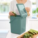 Rotho Wiaderko kompost 9L z filtrem węglowym BIO mistletoe green Rotho