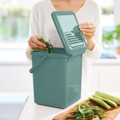Rotho Wiaderko kompost 9L z filtrem węglowym BIO mistletoe green Rotho Rotho Wiaderko kompost 9L z filtrem węglowym BIO mistletoe green Rotho