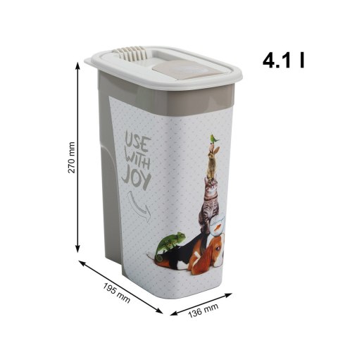 Rotho pojemnik FLO na karmę 4,1l/1,5kg dla zwierząt Rotho Rotho pojemnik FLO na karmę 4,1l/1,5kg dla zwierząt Rotho
