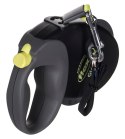 Smycz flexi automatyczna Giant L taśma 8 m - dla psa do 50 kg, kolor czarno-żółty Flexi